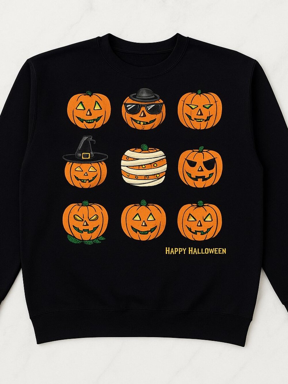 Vintage Tultex Maximum Sweats Halloween Pumpkin Graphic Sweatshirt